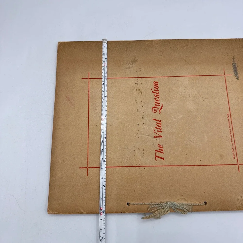 H. D. Perky The Vital Question Antique 1897 Tan Shredded Wheat Cookbook Advert